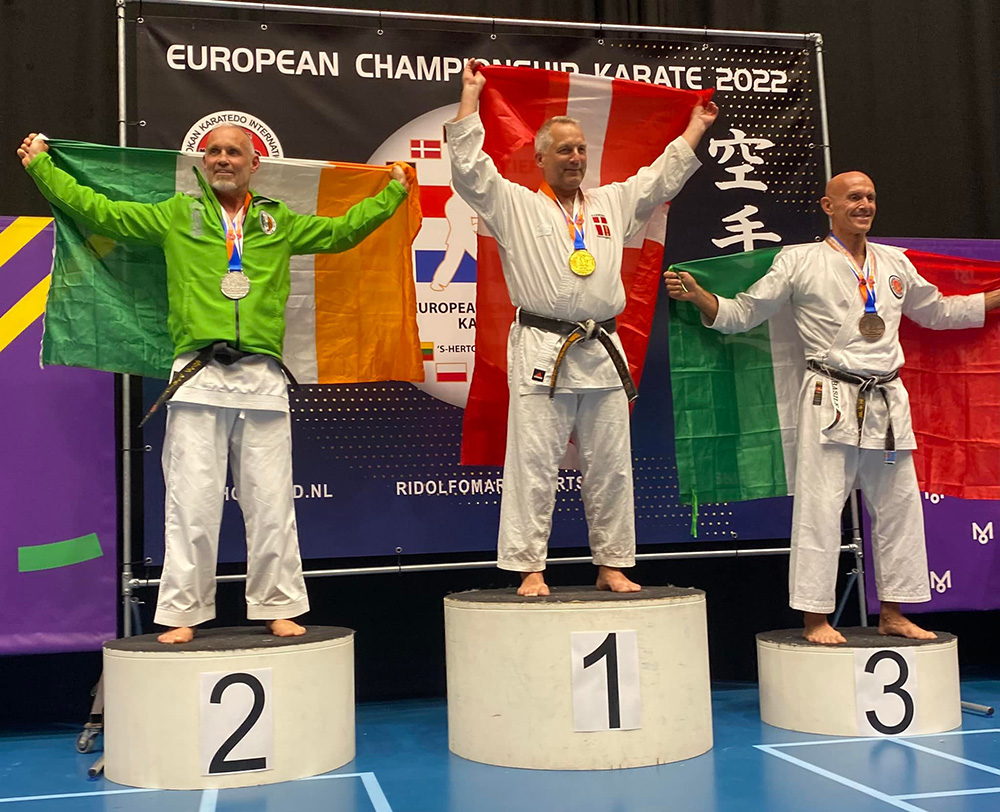 European Silver in Kumite for Sensei Eric McCarthy