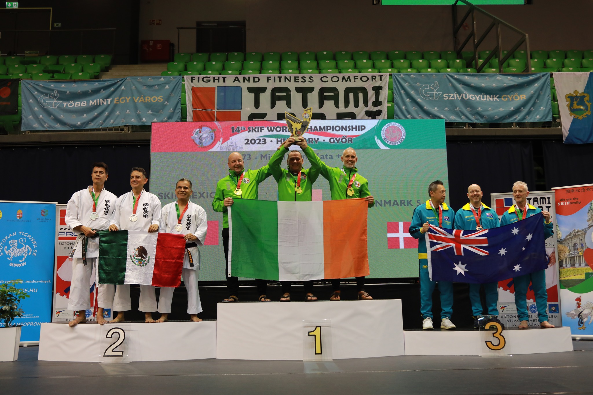 Gold for Men Masters Over 150 Years Team Kata at World Championships
